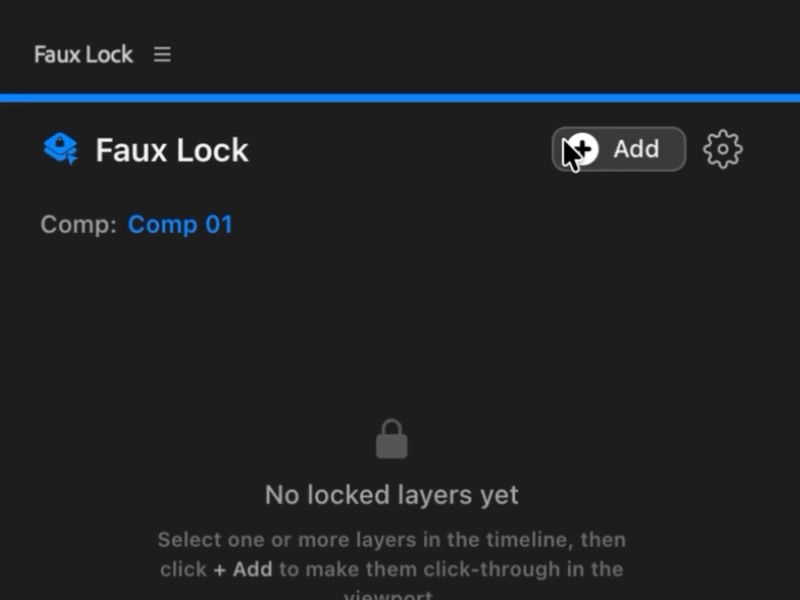 Faux Lock cover